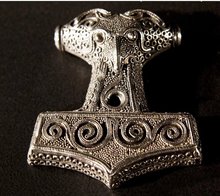 Thor's Hamer Mjolnir Raven head, uit Kabara