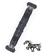 Westeind Dressuur singel, leer met elastiek