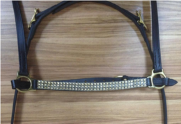 Aquila neusriem met 3 rijen strass