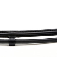 HILBAR hoge neusriem rondgenaaid, zwart