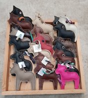 Paardje van leer, sleutelhanger, tashanger etc.