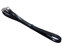 Biothane Beugelriemen zwart 1.50m