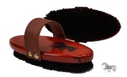 Natuurborstel paardenhaar groot - middelzacht - body borstel.