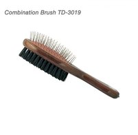 Hondenborstel houten handvat