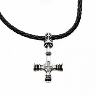 Viking kruis met Fenrir ijslands wolfskruis, hanger