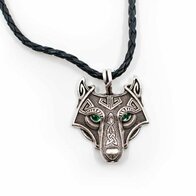 VIKING Wolf Fenrir hoofd, hanger s-steel 5 cm