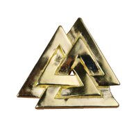 Valknut, goud Viking hanger