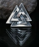 Valknut, zilveren Viking hanger
