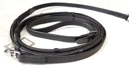 Teugel leer met a-slip, musketon sluiting