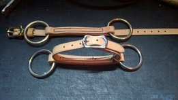 Leren bit met riempje