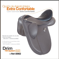 Comfort seat, extra zachte zit  in Zaldi zadel
