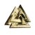 Valknut, goud Viking hanger