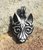 VIKING Wolf hoofd, verzilverd hanger 