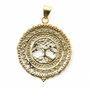 Yggdrasil Levensboom keltische amulet, Tree of Life. messing 40mm