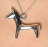 Keltisch paard, hanger zilver 925 replica_